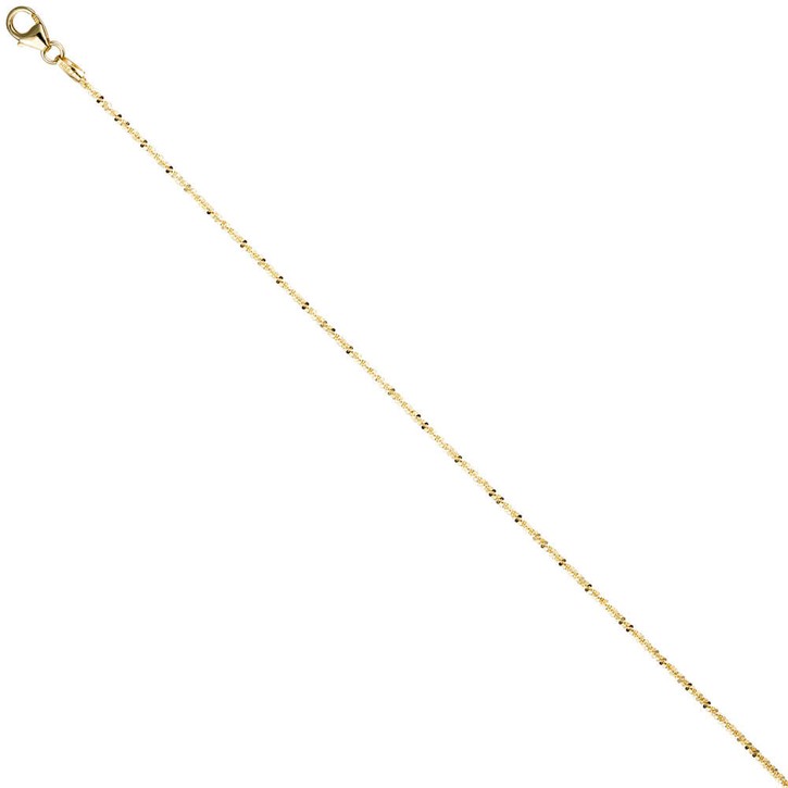 1,3mm Criss-Cross Kette aus 333 Gelbgold 40cm