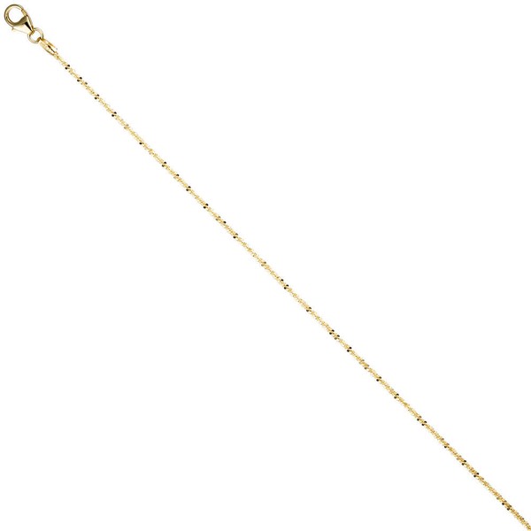1,3mm Criss-Cross Kette aus 333 Gelbgold 40cm