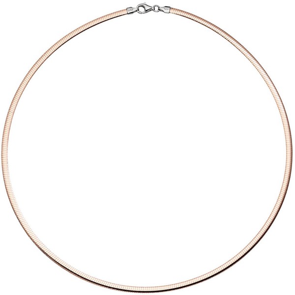 3mm Wende-Omegareif aus 925 Silber mit Muster 45cm