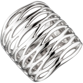 Breiter Silberring Ring Damenring 24,6mm breit 925 Silber rhodiniert Damen Breiter Silberring Ring Damenring 24,6mm breit 925 Silber rhodiniert Damen