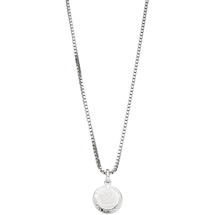 Anhänger Schutzengel aus 925 Silber teilmattiert