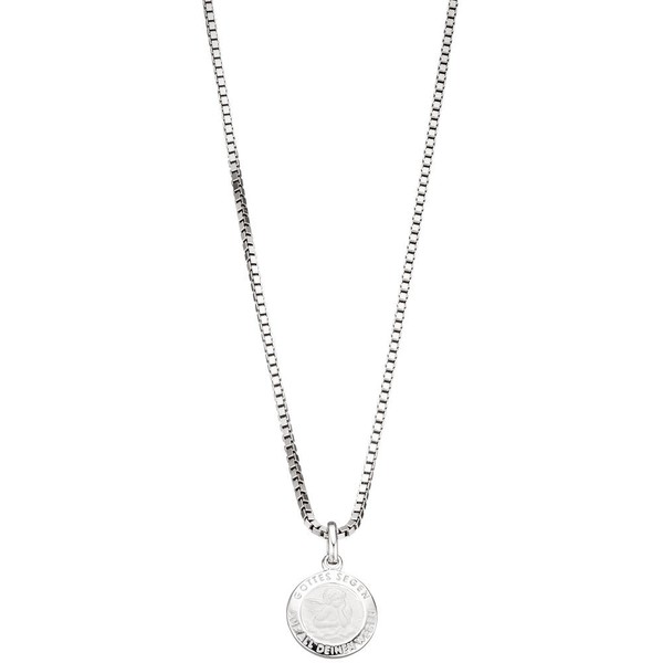 Anhänger Schutzengel aus 925 Silber teilmattiert