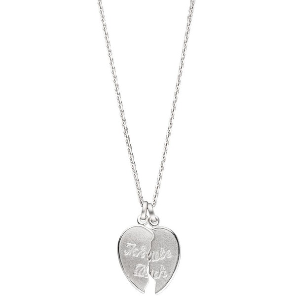 Anhänger Herz zum Teilen Ich Liebe Dich 925 Silber