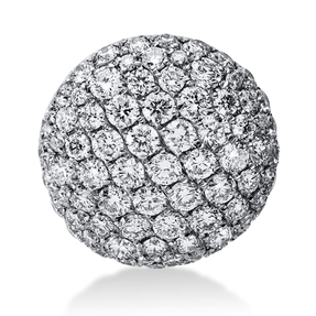 Pavé Anhänger aus 750 Gold Weißgold 79 Brillanten 0,88ct TW-VSI Ø12mm Pavé Anhänger aus 750 Gold Weißgold 79 Brillanten 0,88ct TW-VSI Ø12mm