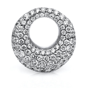 Pavé Anhänger aus 750 Weißgold 75 Brillanten 0,91ct TW-VSI 15,6x15,4mm Pavé Anhänger aus 750 Weißgold 75 Brillanten 0,91ct TW-VSI 15,6x15,4mm