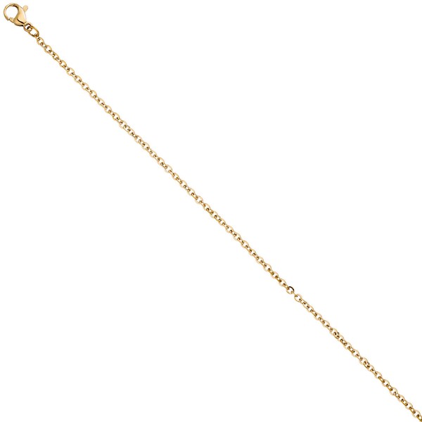 1,9mm Ankerkette aus Edelstahl in Goldfarbe 46cm