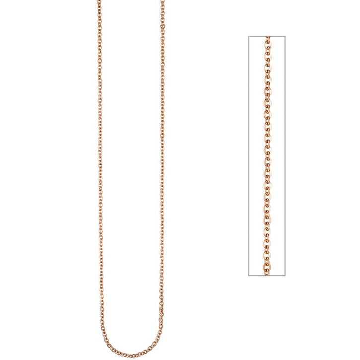 2,2mm Ankerkette Edelstahl in rotgold Farbe 46cm