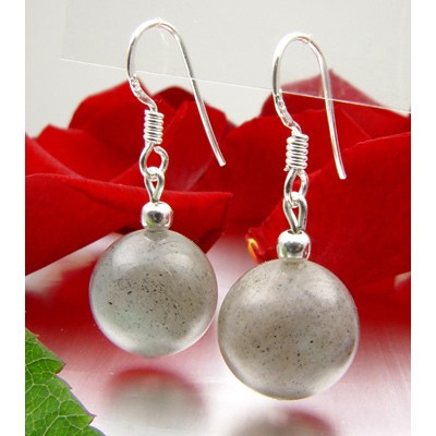 Ohrringe aus Labradorit und 925 Silber