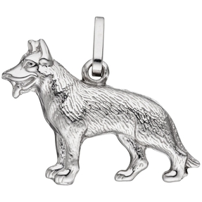 Anhänger Kettenanhänger Hund Schäferhund aus echtem 925 Silber 3D-geformt Unisex Anhänger Kettenanhänger Hund Schäferhund aus echtem 925 Silber 3D-geformt Unisex