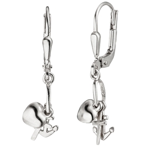 Ohrhänger Ohrringe Glaube Liebe Hoffnung 925 Silber Ohrschmuck für Kinder Ohrhänger Ohrringe Glaube Liebe Hoffnung 925 Silber Ohrschmuck für Kinder