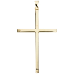 Anhänger Kreuz 50,8x30,1mm Goldkreuz am Enden verjungt 333 Gold Gelbgold schmal