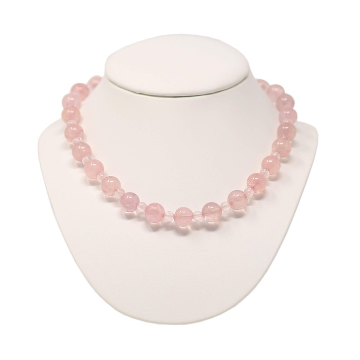 Kette aus Rosenquarz