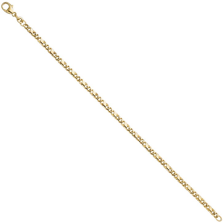 3,2mm Rockwellarmband aus 333 Gelbgold 18,5cm