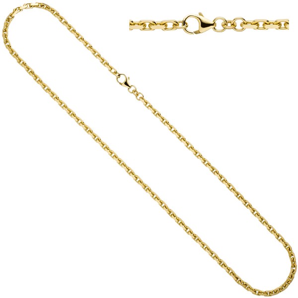 3mm Ankerkette aus 333 Gelbgold 45cm