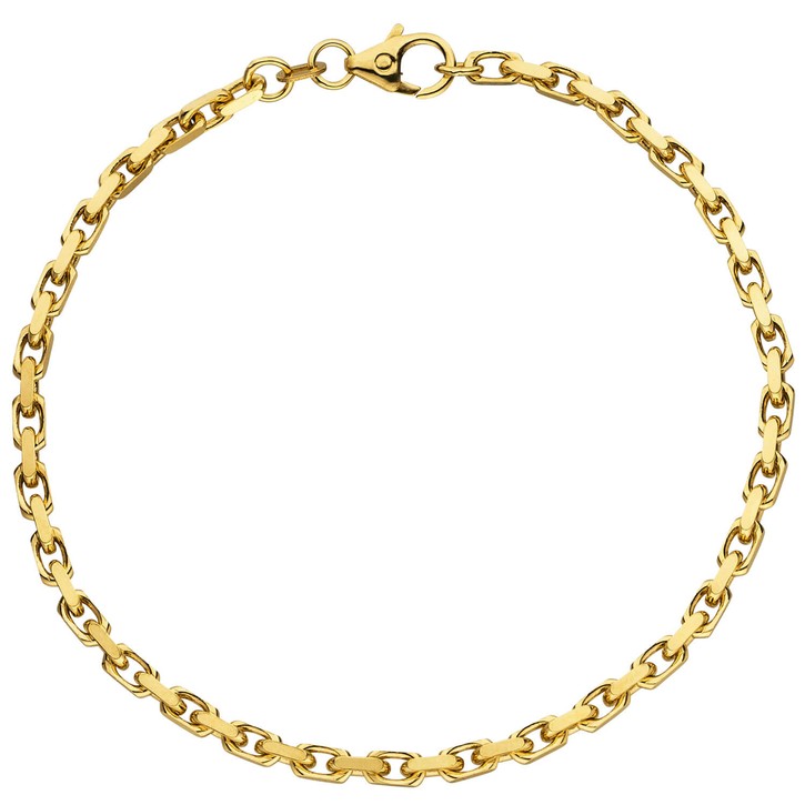 3mm Ankerarmband aus 333 Gelbgold 21cm