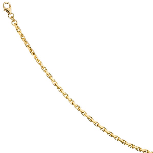 3mm Ankerarmband aus 585 Gelbgold 21cm