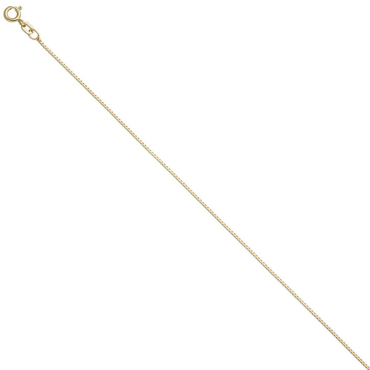 0,9mm Venezianerkette 925 Silber vergoldet 50cm