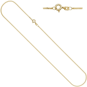 1,3mm Panzerkette Kette Halskette Collier aus 925 Silber gelbgold vergoldet 45cm