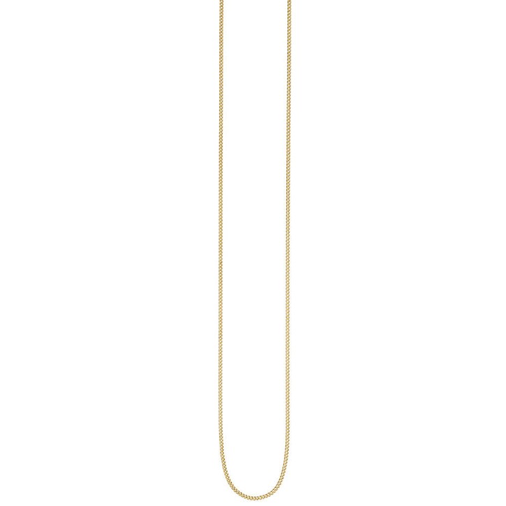 1,3mm Panzerkette aus 925 Silber gelbgold 50cm