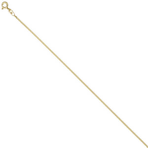 1,3mm Panzerkette aus 925 Silber gelbgold 50cm