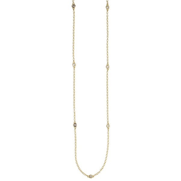 Collier aus 925 Silber vergoldet mit Zirkonia 42-47cm