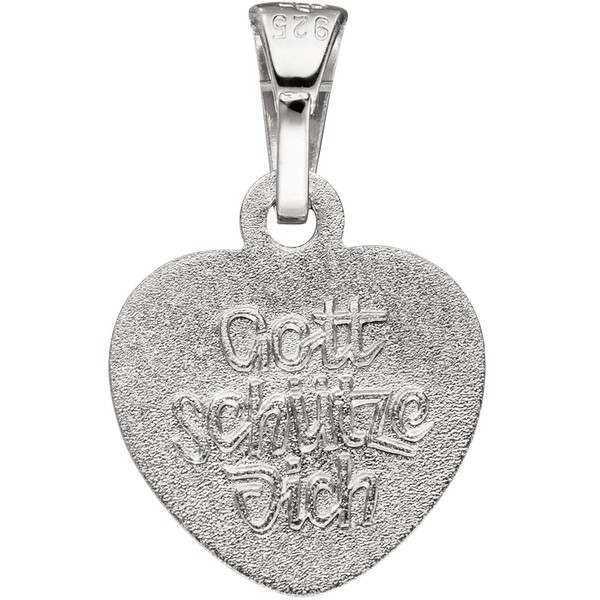Anhänger Herz Schutzengel aus 925 Silber