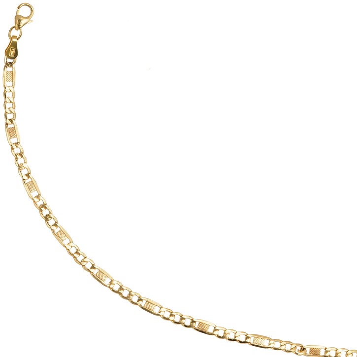 3,8mm Armband aus 333 Gelbgold 19cm
