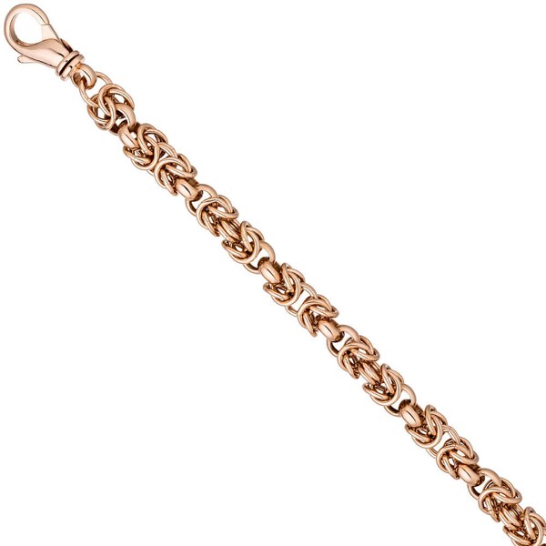 Armband Erbs-Königskette 925 Silber rotvergoldet 20cm