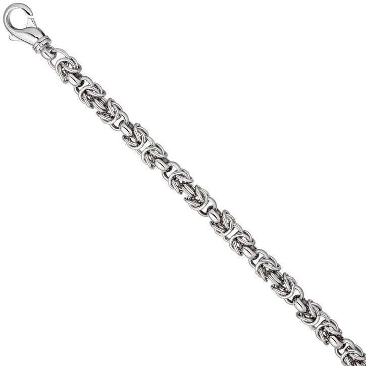 7,2mm Armband Erbs-Königskette 925 Silber 20cm