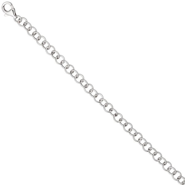 5,7mm Ringel Armband aus 925 Silber 19cm