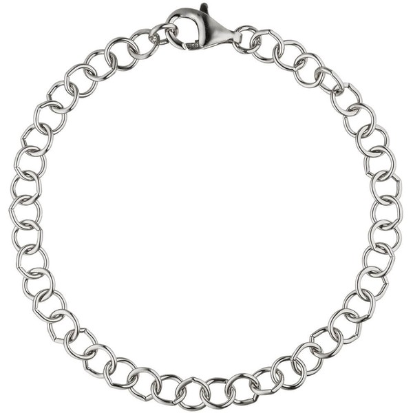 5,7mm Ringel Armband aus 925 Silber 19cm