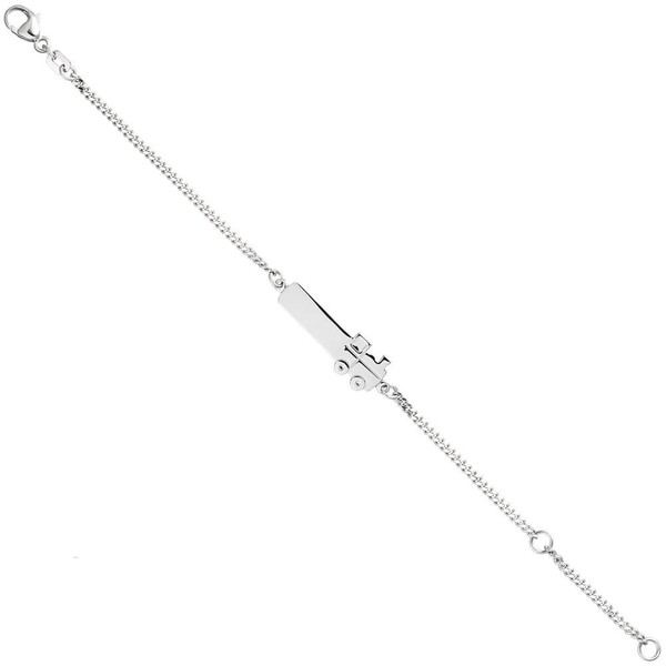 Kinder Schildband Lokomotive 925 Silber 12-14cm