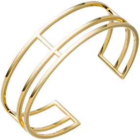 Armspange offener Armreif Armband Armschmuck 3-reihig 925 Silber vergoldet