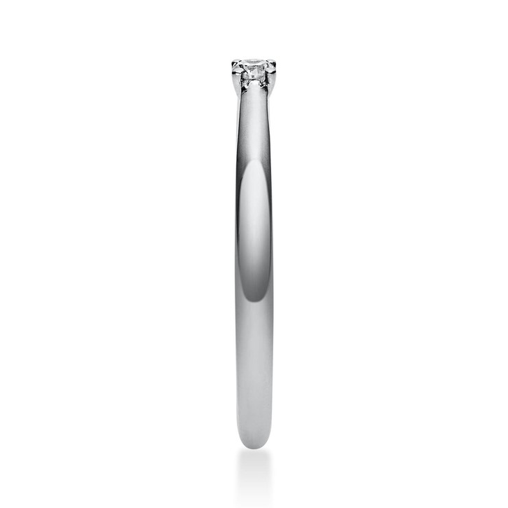 Solitär Ring aus 950 Platin mit Brillant 0.05 Ct