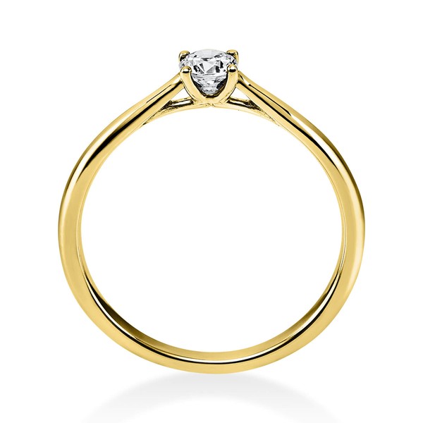 Solitär Ring aus 750 Gelbgold mit Brillant 0.20 Ct