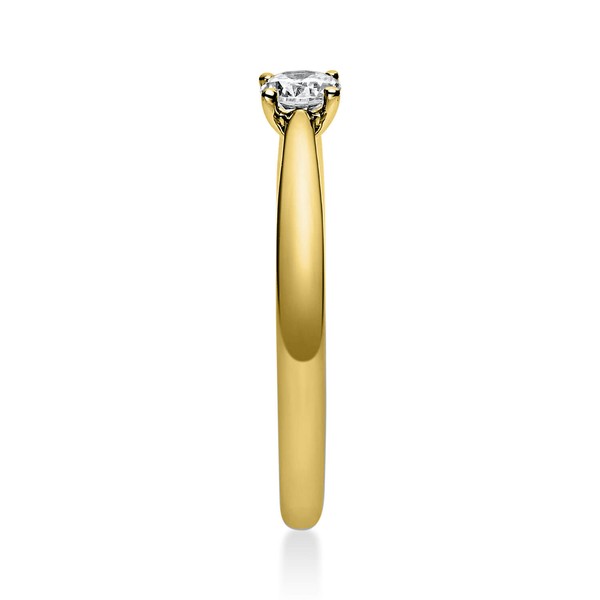 Solitär Ring aus 750 Gelbgold mit Brillant 0.20 Ct