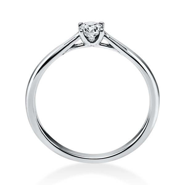 Solitär Ring aus 585 Weißgold mit Brillant 0.20 Ct