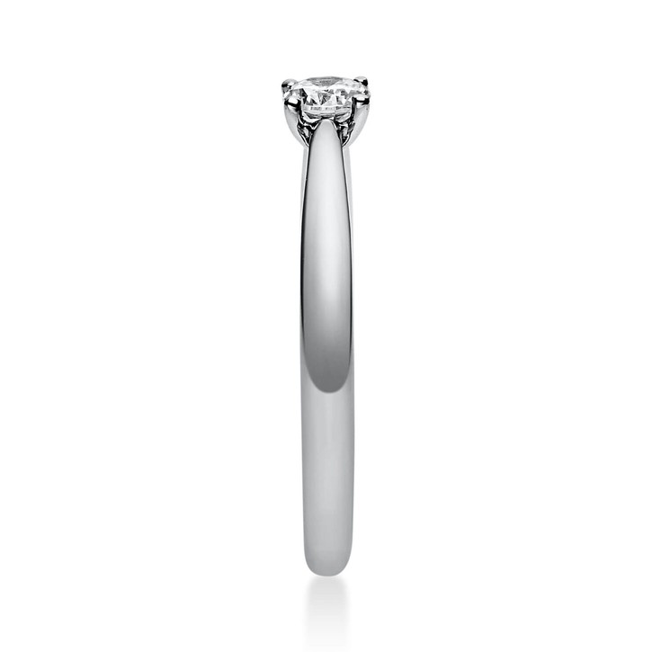 Solitär Ring aus 750 Weißgold mit Brillant 0.20 Ct