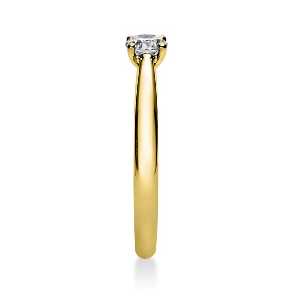 Solitär Ring aus 585 Gelbgold mit Brillant 0.25 Ct