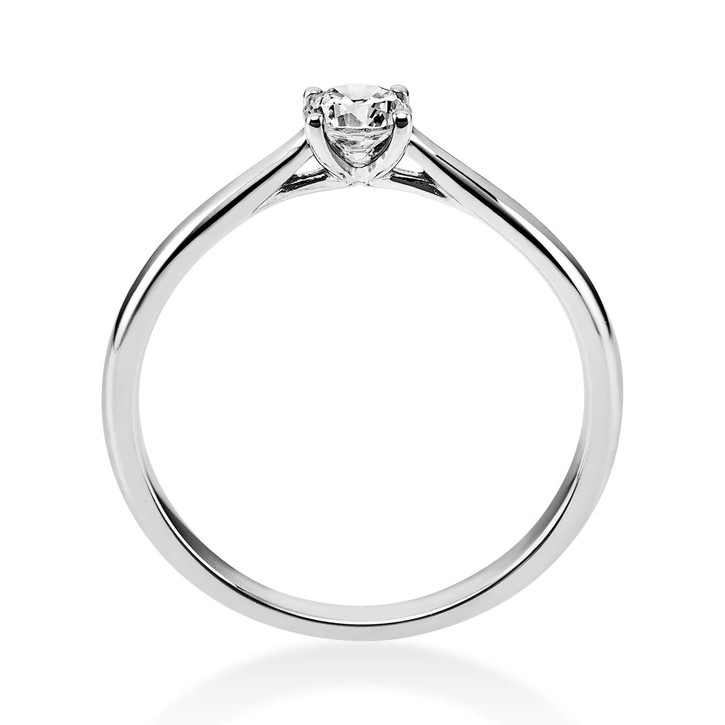 Solitär Ring aus 585 Weißgold mit Brillant 0.25 Ct
