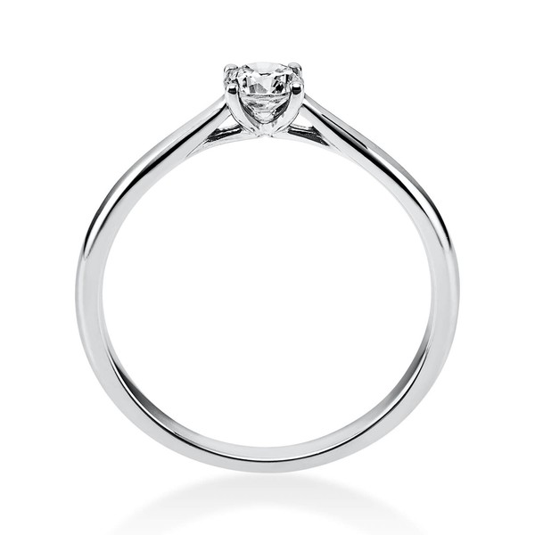 Solitär Ring aus 750 Weißgold mit Brillant 0.25 Ct