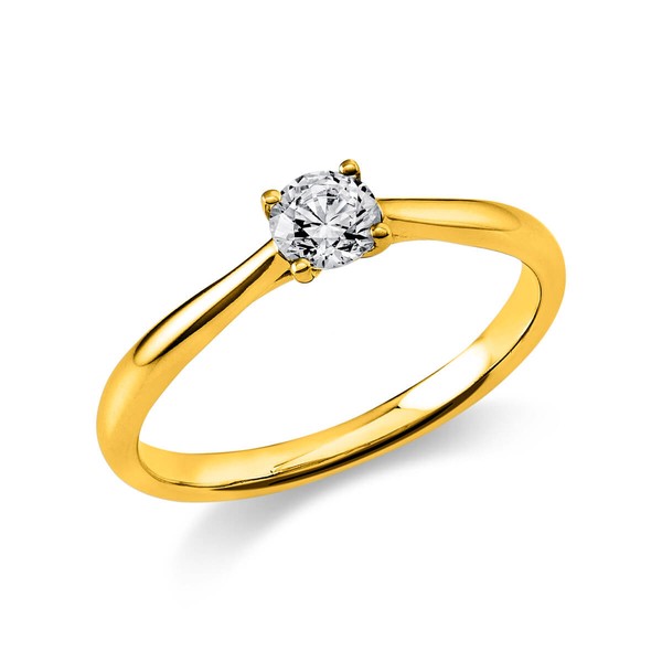 Solitär Ring aus 750 Gelbgold mit Brillant 0.30 Ct
