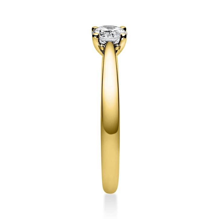 Solitär Ring aus 585 Gelbgold mit Brillant 0.40 Ct