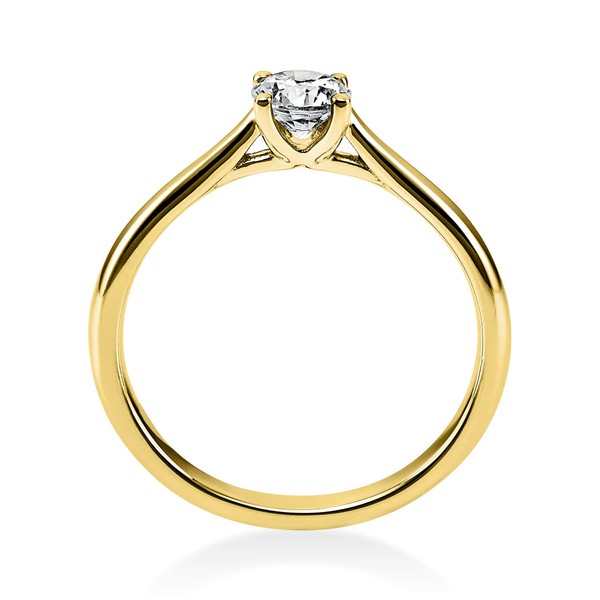 Solitär Ring aus 585 Gelbgold mit Brillant 0.40 Ct