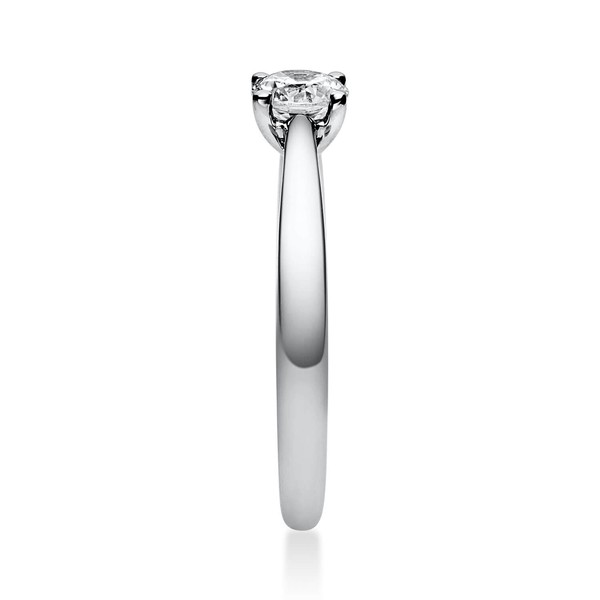 Solitär Ring aus 585 Weißgold mit Brillant 0.40 Ct