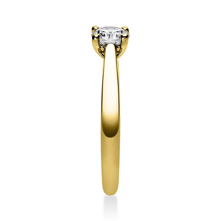 Solitär Ring aus 750 Gelbgold mit Brillant 0.50 Ct