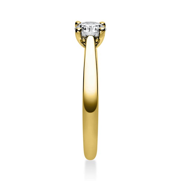 Solitär Ring aus 750 Gelbgold mit Brillant 0.50 Ct