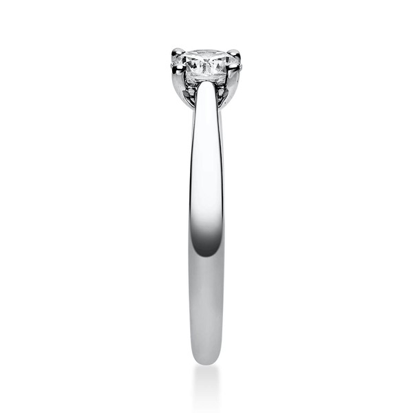 Solitär Ring aus 950 Platin mit Brillant 0.50 Ct