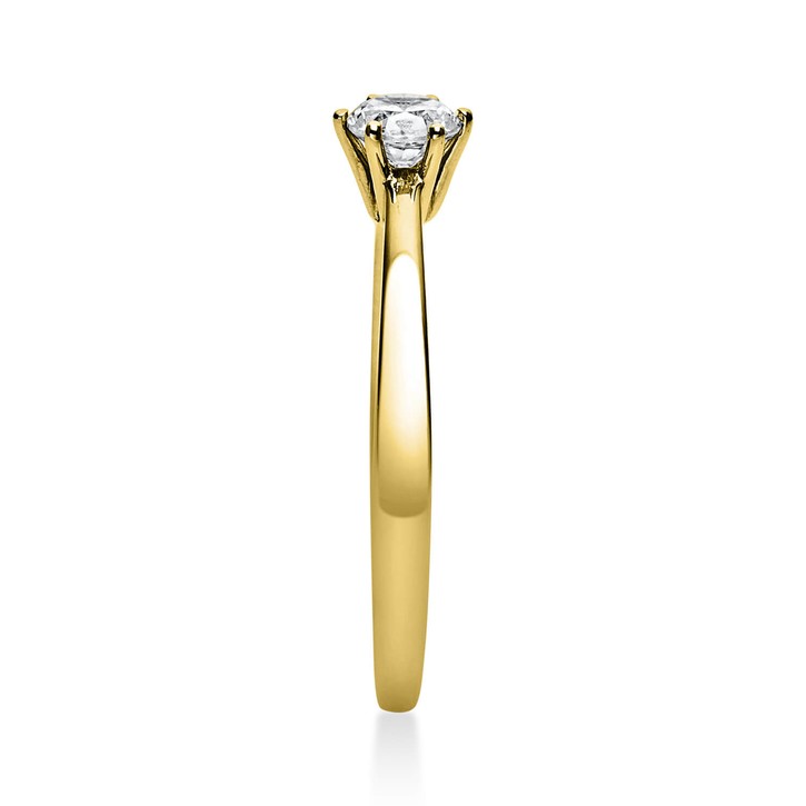 Solitär Ring aus 585 Gelbgold mit Brillant 0.25 Ct