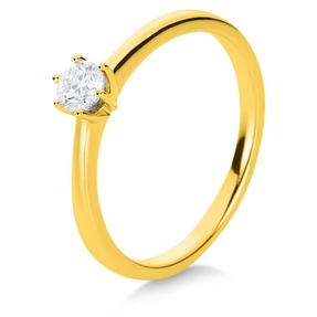 Solitär Ring Damenring 750 Gold Gelbgold mit Diamant Brillant 0,25 Ct 6er-Krappe Solitär Ring Damenring 750 Gold Gelbgold mit Diamant Brillant 0,25 Ct 6er-Krappe